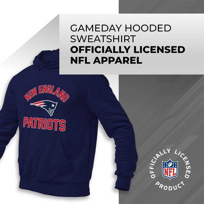 NFL Adult Gameday Hooded Sweatshirt - Poly Fleece Cotton Blend - Stay Warm and Represent Your Team in Style