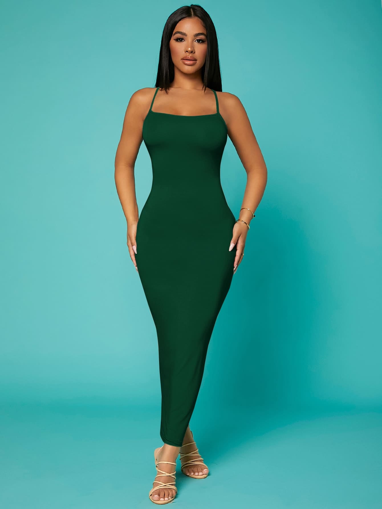 SXY Solid Criss-Cross Backless Bodycon Dress Concert Long Summer Dress Prom Dress Sexy Dress Valentine Day Dress,Tea Party Dress