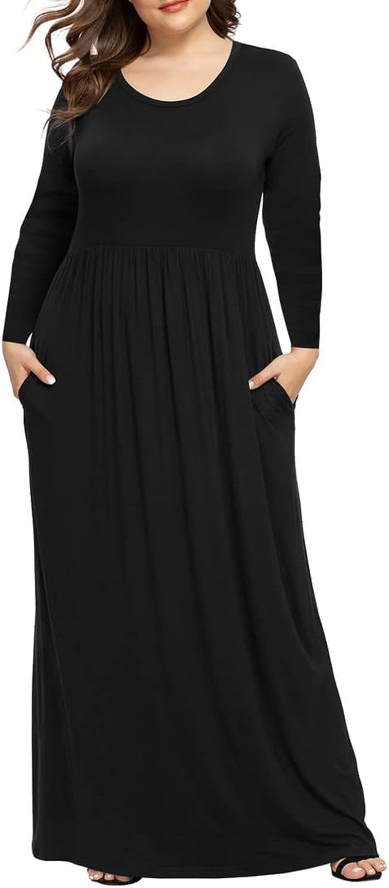 Women'S plus Size Maxi Dresses for Curvy Women Casual Long Dress XL-6XL